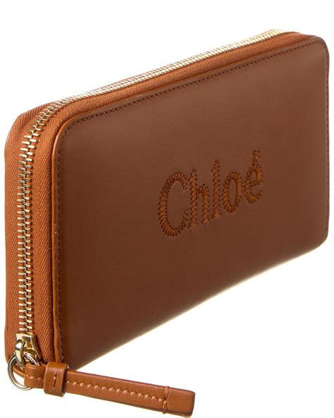 chloe c leather card holder|chloe zip around wallet.